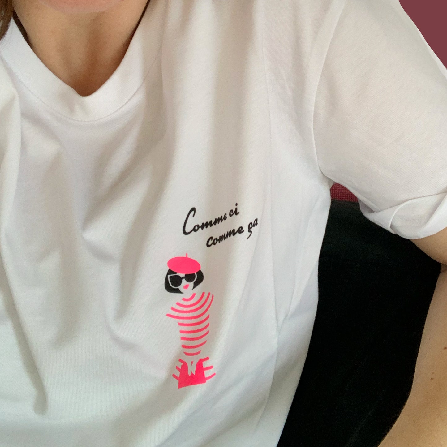 Damen T-Shirt Comme ci, comme ca