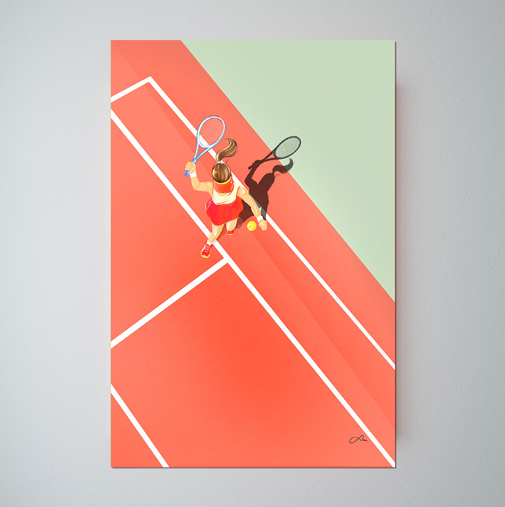 Acryl-Mini: Tennisgame