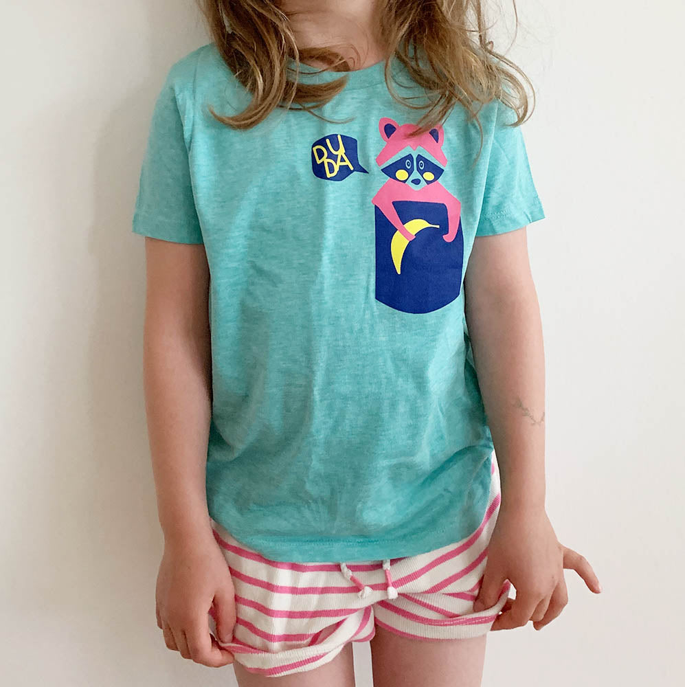 Kinder T-Shirt DuDa sagt der Waschbär