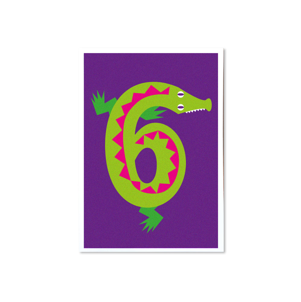 Zahlenkarte 6